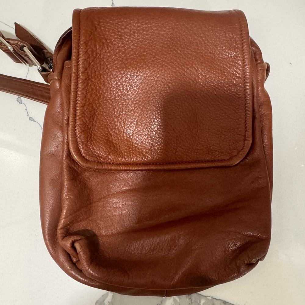 Stickman saddle Leather messenger Crossbody Bag